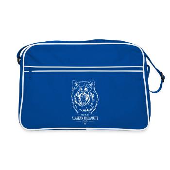Proud Alaskan Malamute Dad Dog Dog Wilsigns - Retro Bag - blue/white - Front