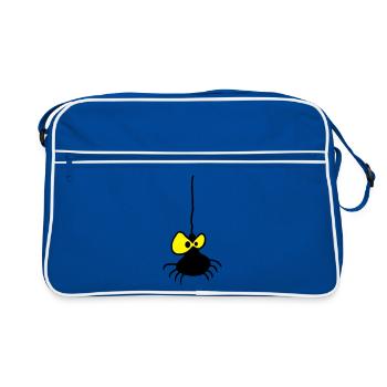 Araignée Grumpy Design Bicolore - Sac Retro - bleu/blanc - Devant