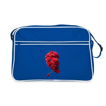 Partenaire du cœur gauche - Sac Retro - bleu/blanc - Devant