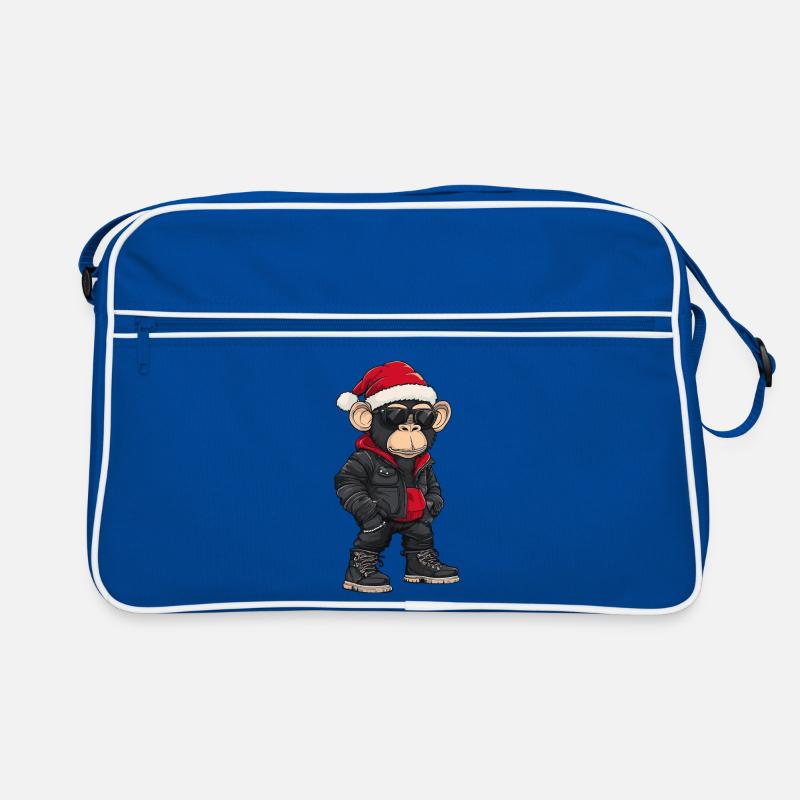 Noël Singe Hiver Sac Retro