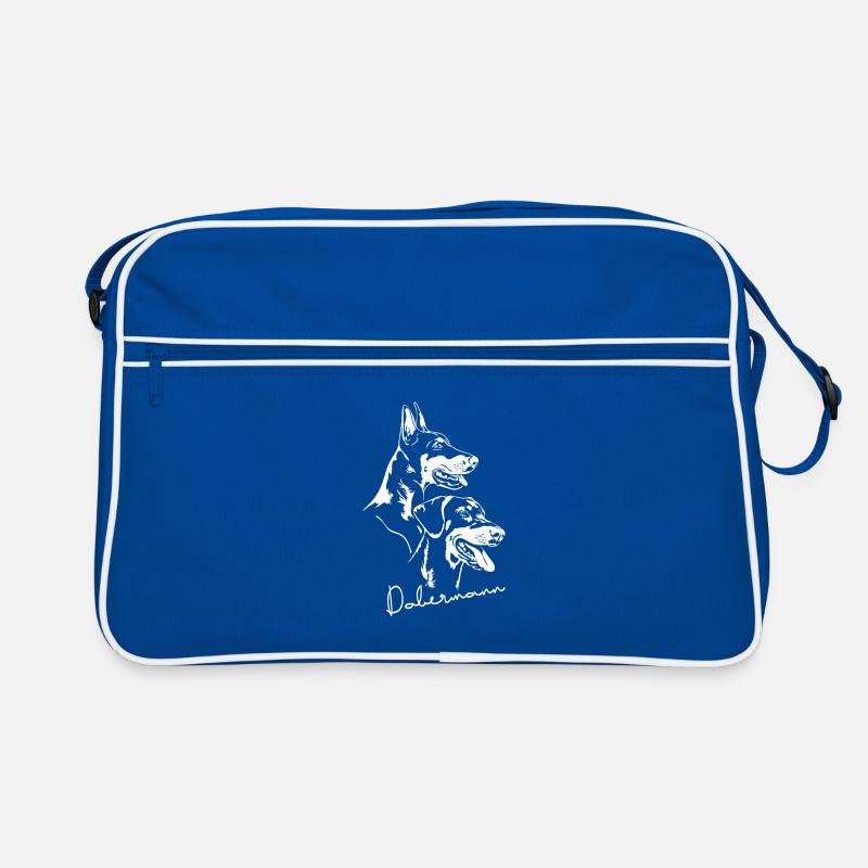 DOBERMANN Dobi Dobie Hund Hunde Portrait Retro Tasche