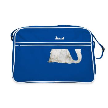 Chat patapouf - Sac Retro - bleu/blanc - Devant