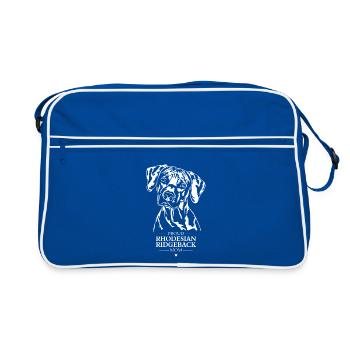 Rhodesian Ridgeback Mom Dog Dog Wilsigns - Retro Bag - blue/white - Front