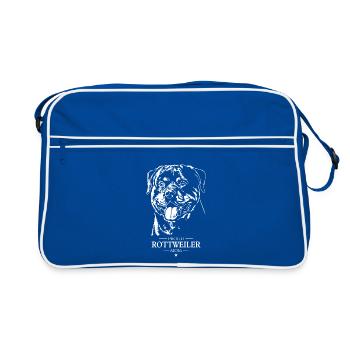 Rottweiler Maman Chien Chien Rottie Wilsigns - Sac Retro - bleu/blanc - Devant
