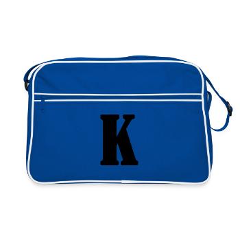 K - Retro Bag - blue/white - Front