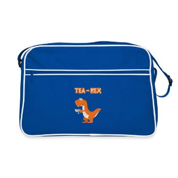 TeaRex Dino Teacup - Retro Bag - blue/white - Front