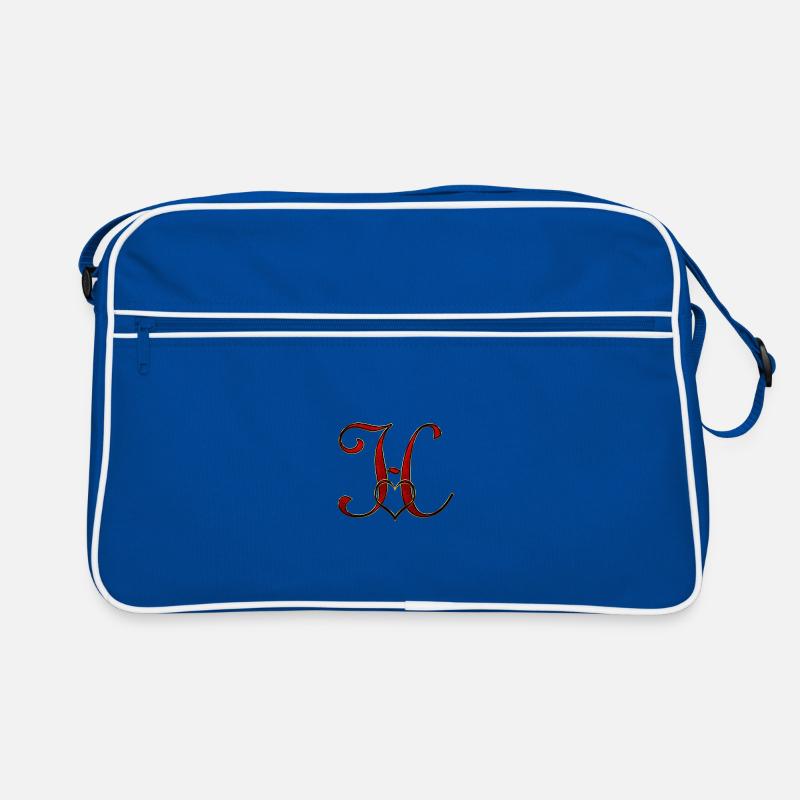 Monogramme H avec cadre en forme de cœur Sac Retro