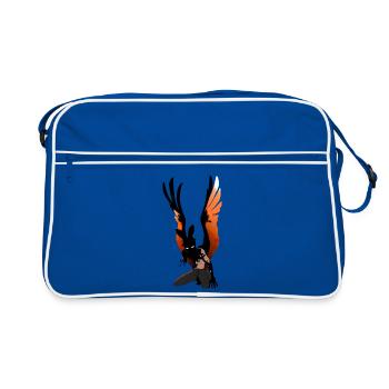 Flame Wing Warrior Figure - Retro Bag - blue/white - Front