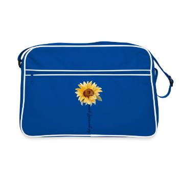 Laisse-toi grandir - Sac Retro - bleu/blanc - Devant