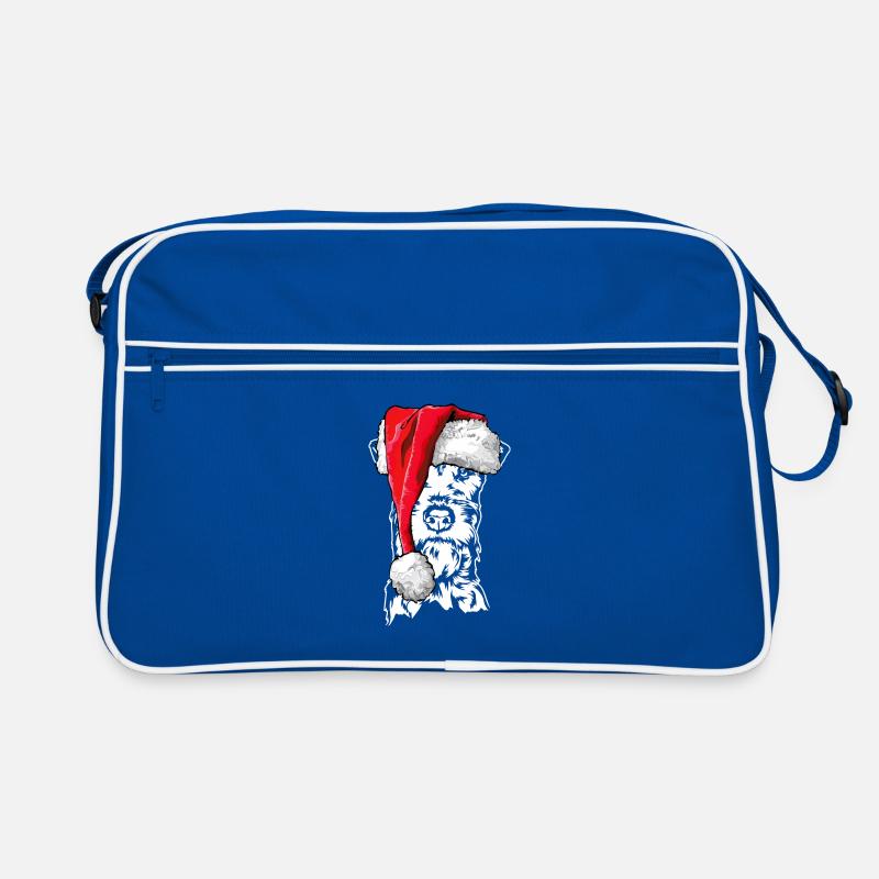 Santa Irish Terrier Chiens de Noël Wilsigns Sac Retro