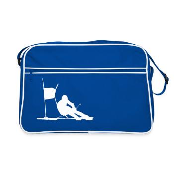 ski - Sac Retro - bleu/blanc - Devant