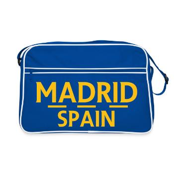 Madrid – Espagne - Sac Retro - bleu/blanc - Devant