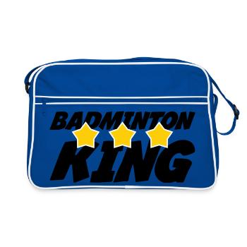 Le Roi du badminton - Sac Retro - bleu/blanc - Devant