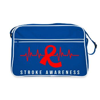 Stroke Stroke - Retro Bag - blue/white - Front