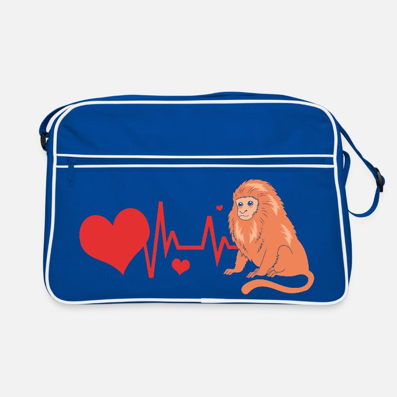 Tamarin Monkey Monkey Monkey Monkey Face Retro Bag
