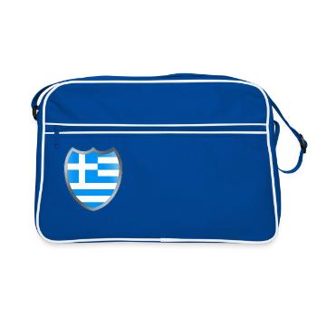 Grèce (Griechenland_Wappen) - Sac Retro - bleu/blanc - Devant