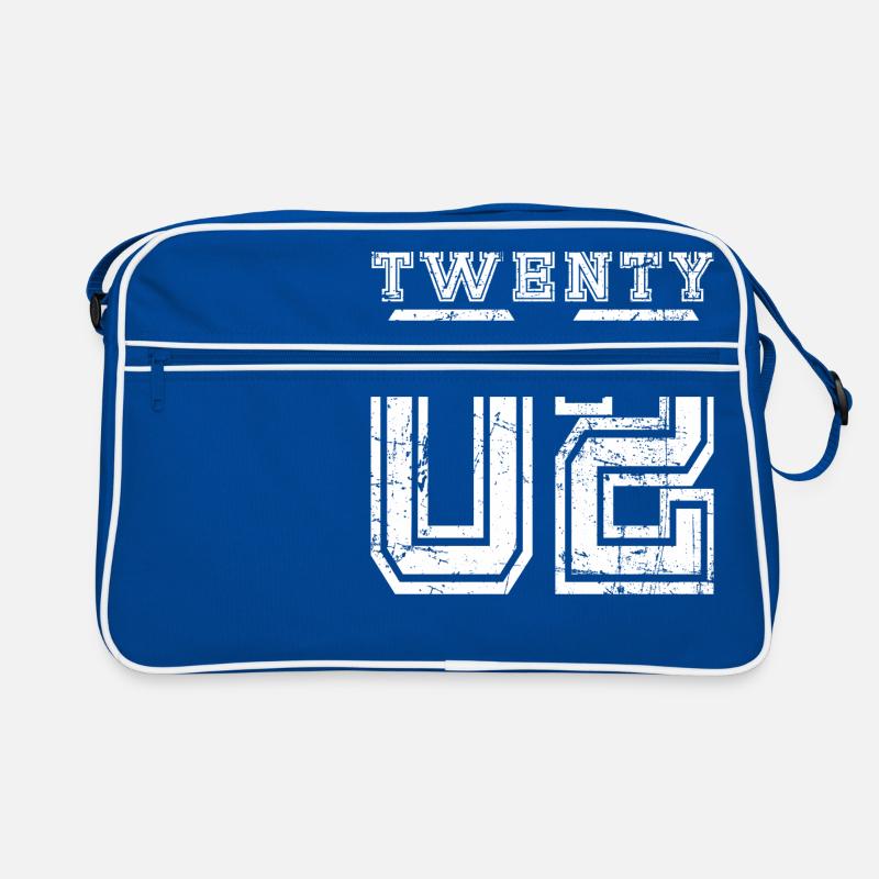Twenty 2002 - Retro Tasche - Blau/Weiß