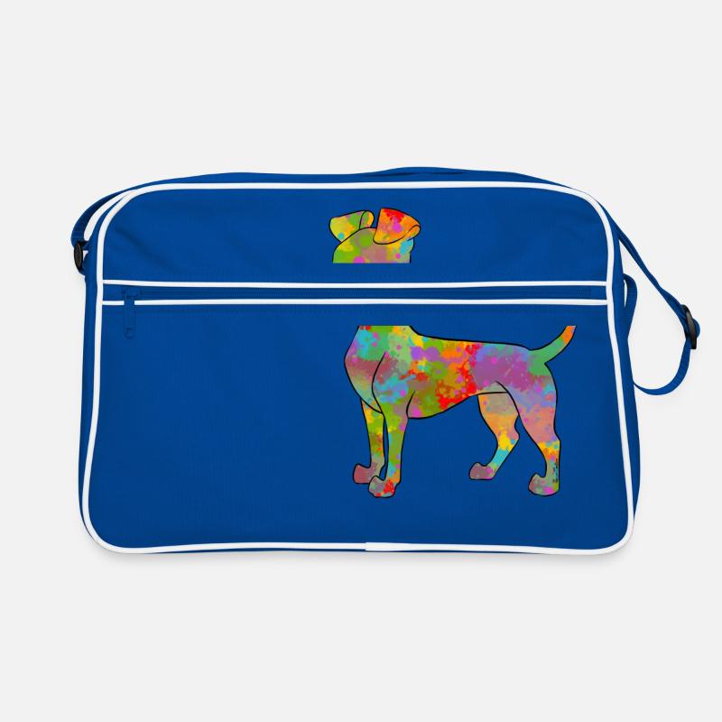 Manchester Terrier Multicolor Retro Tasche