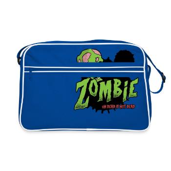 Undead is not Dead 02 - Retro Tasche - Blau/Weiß - Vorne