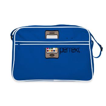 (app)solut perfekt - Retro Tasche - Blau/Weiß - Vorne
