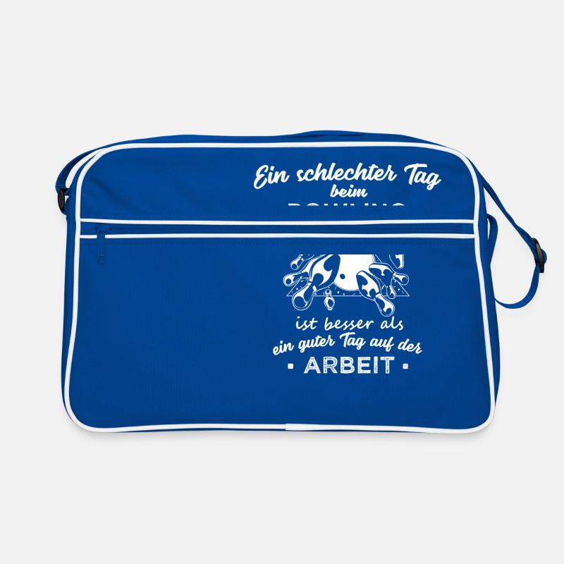 ein schlechter Tag beim Bowling Geschenk Retro Tasche