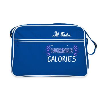 If Only Sarcasm Burned Calories_white-pink - Retro Bag - blue/white - Front