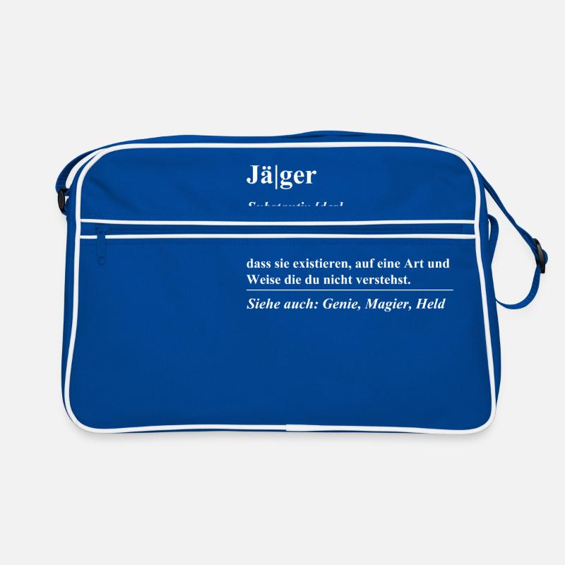 JÄGER DEFINITION SPRUCH Geschenkidee Geburtstag Retro Tasche