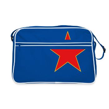 Étoile Étoile OR JAUNE ROUGE - Sac Retro - bleu/blanc - Devant