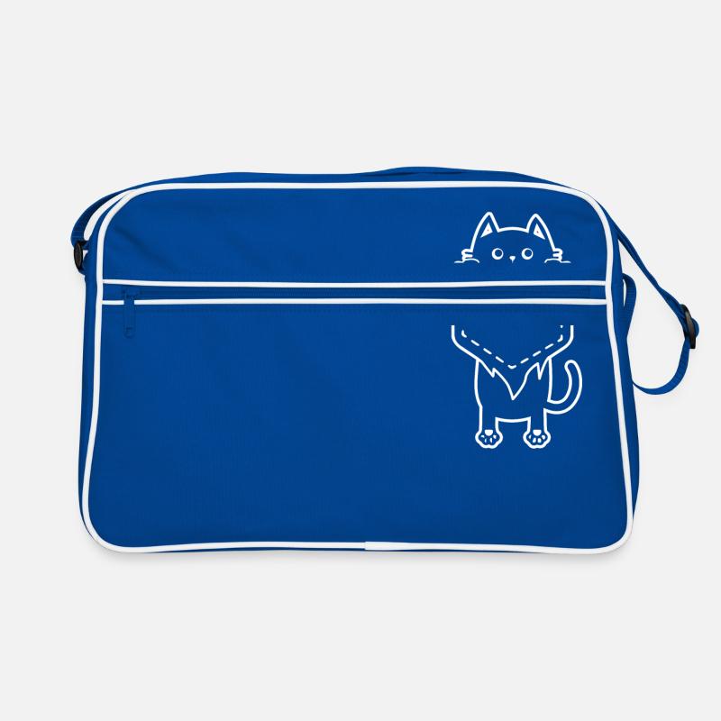 Chat mignon de poche cadeau d'amant de chat Sac Retro