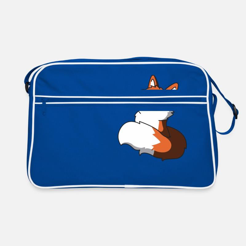 Sly fox with glasses gift idea nerd idea Retro Bag