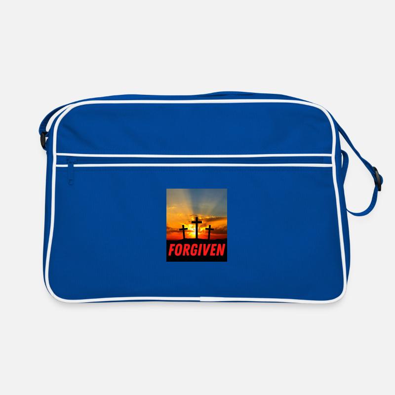 Pardonné - Citation chrétienne Sac Retro