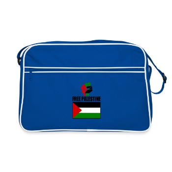 Free palestine - Sac Retro - bleu/blanc - Devant