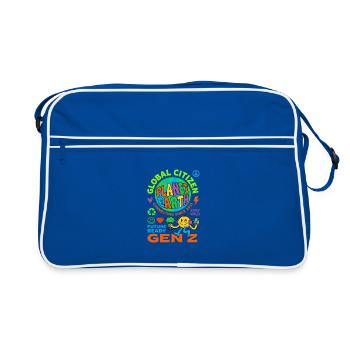 Global Citizen Planet Earth Gen Z - Sac Retro - bleu/blanc - Devant