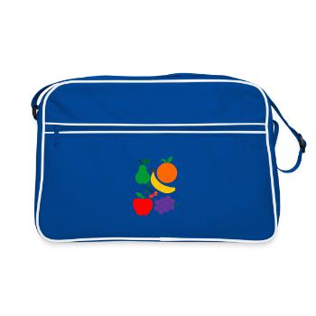 Fruit - Retro Bag - blue/white - Front