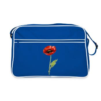 Papaver - Retro Tasche - Blau/Weiß - Vorne