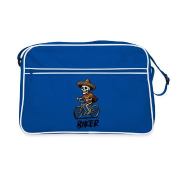 Skeleton cycliste Sombrero - Sac Retro - bleu/blanc - Devant