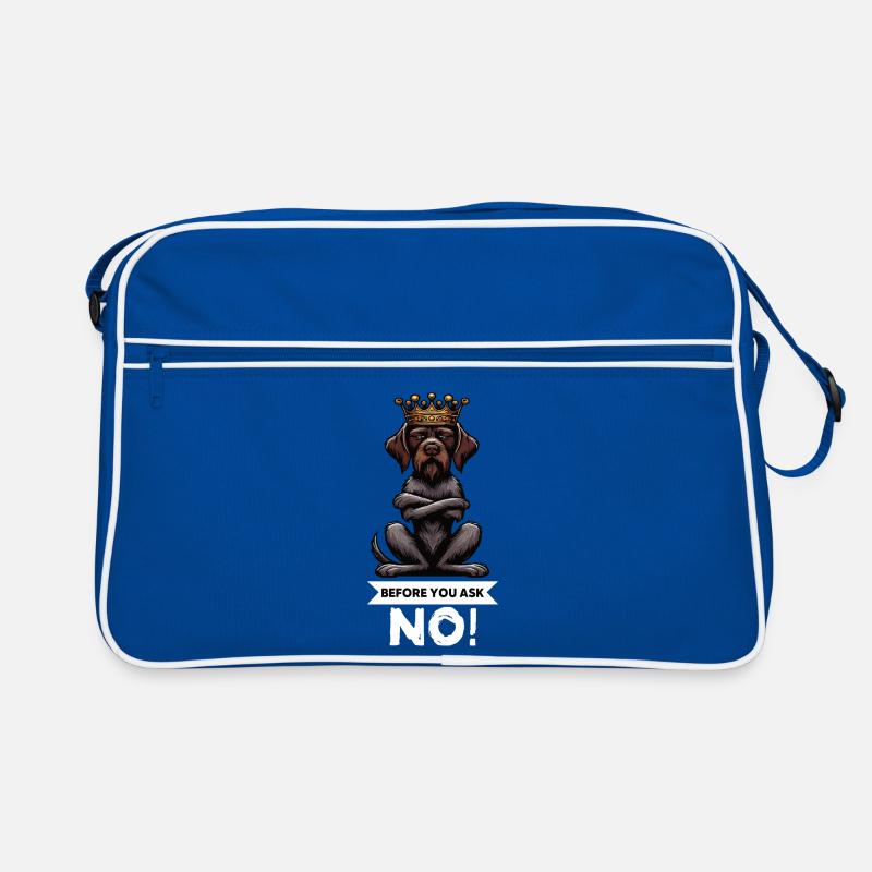 Before You Ask Deutsch Drahthaar Drahthaarhalter Retro Tasche