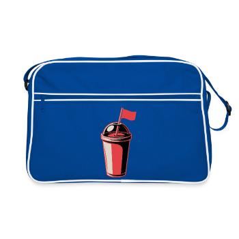 Tasse du drapeau rouge - Sac Retro - bleu/blanc - Devant