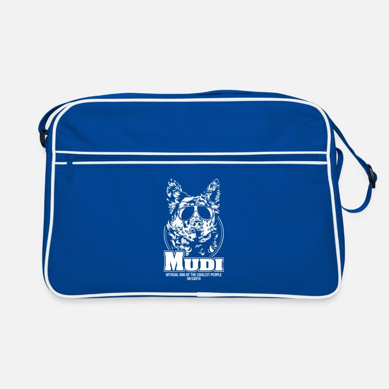 MUDI coolest people Hunde Spruch Wilsigns Retro Tasche