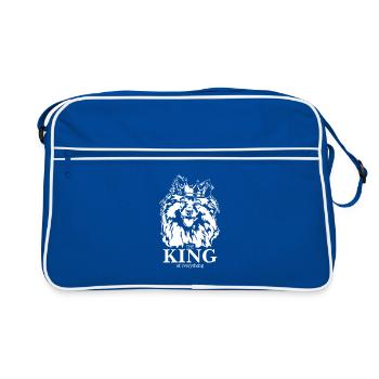 Wolfsspitz Keeshond Roi de tout Wilsigns - Sac Retro - bleu/blanc - Devant