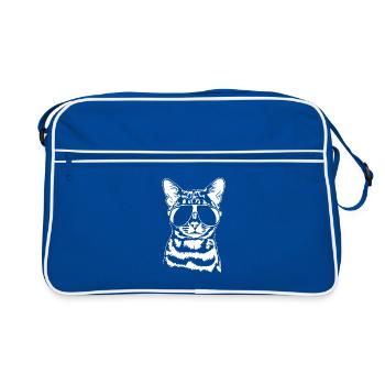 Bengal Cat Cool Lunettes De Soleil Chats Wilsigns - Sac Retro - bleu/blanc - Devant