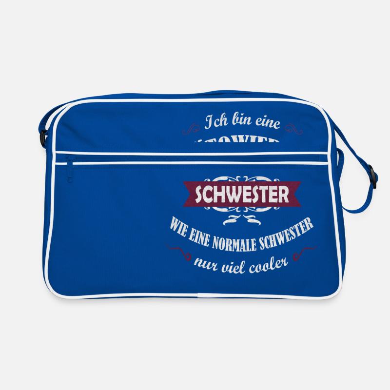 Ich bin eine Tätowierte Schwester viel cooler Retro Tasche