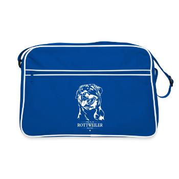 Rottweiler Maman Chien Chien Rottie Wilsigns - Sac Retro - bleu/blanc - Devant