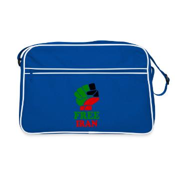 Free iran - Sac Retro - bleu/blanc - Devant