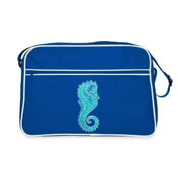 hippocampe scintillante - Sac Retro - bleu/blanc - Devant