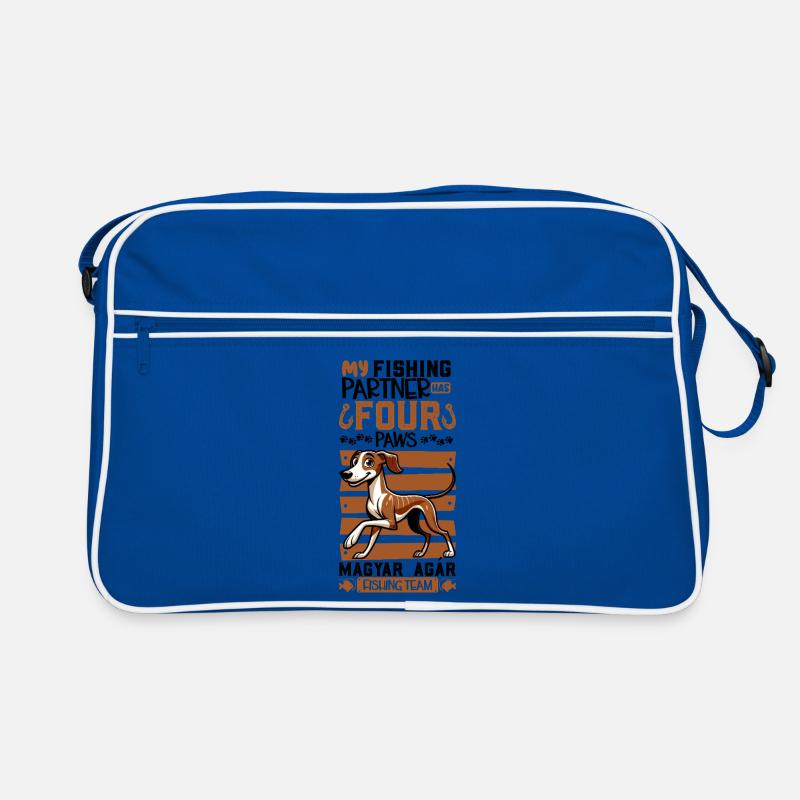 Pêche et Magyar Agár Sac Retro