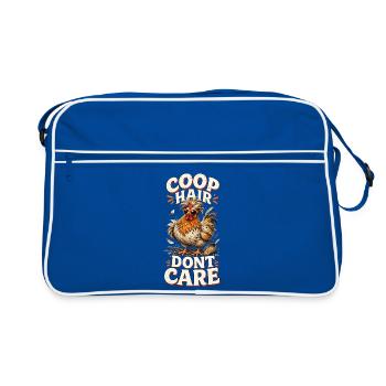 COOP HAIR DON'T CARE - Retro Bag - blue/white - Front