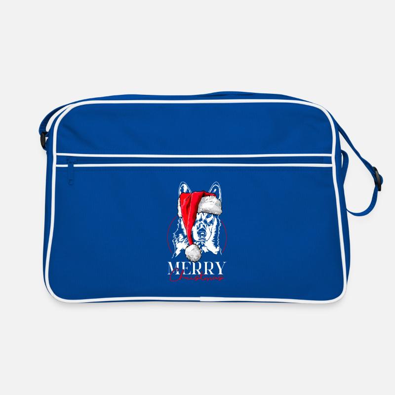 Lévrier tchécoslovaque Joyeux Noël Sac Retro