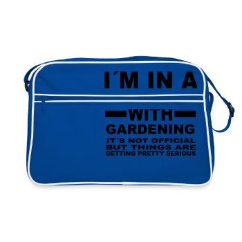 relationship with GARDENING - Retro Bag - blue/white - Front