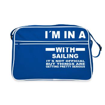 relationship with SAILING - Retro Bag - blue/white - Front